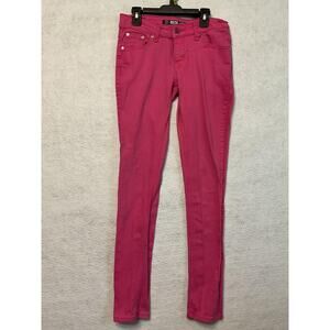 Rock Revolution Jeans Womens 28" Pink Skinny Stretch Denim 5 Pocket Pants